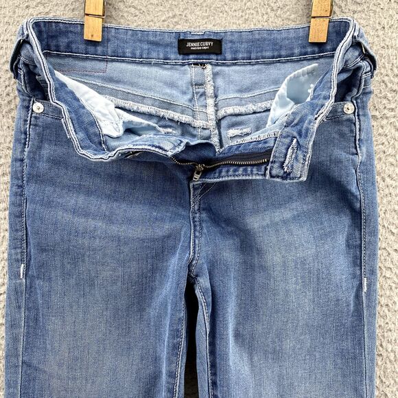 True Religion Jeans 28x24* Jennie Curvy Mid Rise Capri Cropped Denim Pants Women - Picture 7 of 13